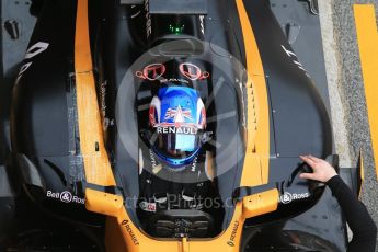World © Octane Photographic Ltd. Formula 1 - Winter Test 2. Jolyon Palmer - Renault Sport F1 Team R.S.17. Circuit de Barcelona-Catalunya. Wednesday 8th March 2017. Digital Ref: 1785CB1D2418