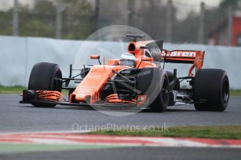 World © Octane Photographic Ltd. Formula 1 - Winter Test 2. Fernando Alonso - McLaren Honda MCL32. Circuit de Barcelona-Catalunya. Wednesday 8th March 2017. Digital Ref:1785CB1D5567