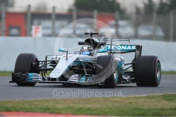 World © Octane Photographic Ltd. Formula 1 - Winter Test 2. Valtteri Bottas - Mercedes AMG Petronas F1 W08 EQ Energy+. Circuit de Barcelona-Catalunya. Wednesday 8th March 2017. Digital Ref:1785CB1D5575