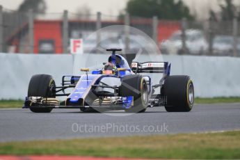 World © Octane Photographic Ltd. Formula 1 - Winter Test 2. Pascal Wehrlein – Sauber F1 Team C36. Circuit de Barcelona-Catalunya. Wednesday 8th March 2017. Digital Ref:1785CB1D5594