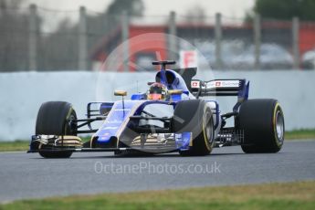 World © Octane Photographic Ltd. Formula 1 - Winter Test 2. Pascal Wehrlein – Sauber F1 Team C36. Circuit de Barcelona-Catalunya. Wednesday 8th March 2017. Digital Ref:1785CB1D5629