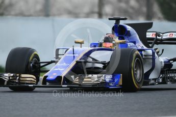 World © Octane Photographic Ltd. Formula 1 - Winter Test 2. Pascal Wehrlein – Sauber F1 Team C36. Circuit de Barcelona-Catalunya. Wednesday 8th March 2017. Digital Ref:1785CB1D5633