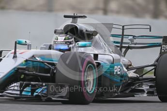 World © Octane Photographic Ltd. Formula 1 - Winter Test 2. Valtteri Bottas - Mercedes AMG Petronas F1 W08 EQ Energy+. Circuit de Barcelona-Catalunya. Wednesday 8th March 2017. Digital Ref:1785CB1D5635