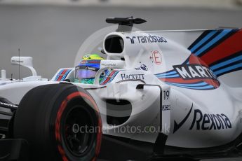 World © Octane Photographic Ltd. Formula 1 - Winter Test 2. Felipe Massa - Williams Martini Racing FW40. Circuit de Barcelona-Catalunya. Wednesday 8th March 2017. Digital Ref:1785CB1D5721
