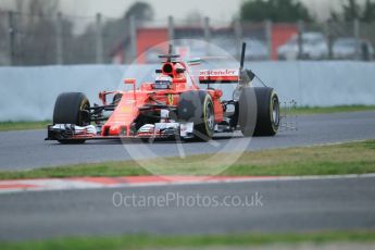 World © Octane Photographic Ltd. Formula 1 - Winter Test 2. Kimi Raikkonen - Scuderia Ferrari SF70H. Circuit de Barcelona-Catalunya. Wednesday 8th March 2017. Digital Ref:1785CB1D5749