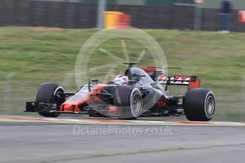 World © Octane Photographic Ltd. Formula 1 - Winter Test 2. Romain Grosjean - Haas F1 Team VF-17. Circuit de Barcelona-Catalunya. Wednesday 8th March 2017. Digital Ref:1785CB1D5836