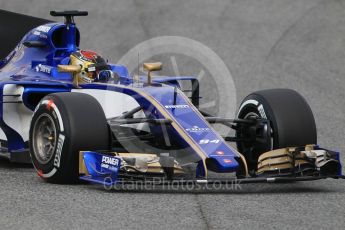 World © Octane Photographic Ltd. Formula 1 - Winter Test 2. Pascal Wehrlein – Sauber F1 Team C36. Circuit de Barcelona-Catalunya. Wednesday 8th March 2017. Digital Ref:1785CB1D5878