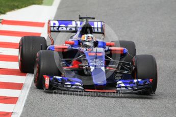 World © Octane Photographic Ltd. Formula 1 - Winter Test 2. Carlos Sainz - Scuderia Toro Rosso STR12. Circuit de Barcelona-Catalunya. Wednesday 8th March 2017. Digital Ref:1785CB1D5899