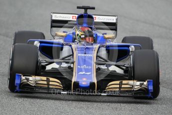 World © Octane Photographic Ltd. Formula 1 - Winter Test 2. Pascal Wehrlein – Sauber F1 Team C36. Circuit de Barcelona-Catalunya. Wednesday 8th March 2017. Digital Ref:1785CB1D5917