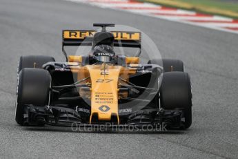 World © Octane Photographic Ltd. Formula 1 - Winter Test 2. Nico Hulkenberg - Renault Sport F1 Team R.S.17. Circuit de Barcelona-Catalunya. Wednesday 8th March 2017. Digital Ref:1785CB1D5939