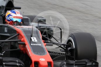 World © Octane Photographic Ltd. Formula 1 - Winter Test 2. Romain Grosjean - Haas F1 Team VF-17. Circuit de Barcelona-Catalunya. Wednesday 8th March 2017. Digital Ref:1785CB1D6009