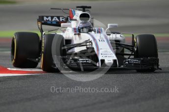 World © Octane Photographic Ltd. Formula 1 - Winter Test 2. Lance Stroll - Williams Martini Racing FW40. Circuit de Barcelona-Catalunya. Wednesday 8th March 2017. Digital Ref: 1785CB1D6120