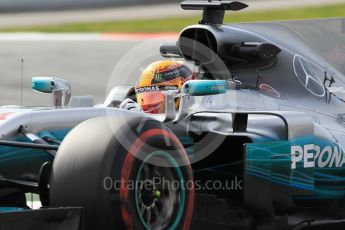 World © Octane Photographic Ltd. Formula 1 - Winter Test 2. Lewis Hamilton - Mercedes AMG Petronas F1 W08 EQ Energy+. Circuit de Barcelona-Catalunya. Wednesday 8th March 2017. Digital Ref: 1785CB1D6227