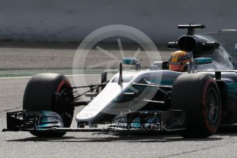 World © Octane Photographic Ltd. Formula 1 - Winter Test 2. Lewis Hamilton - Mercedes AMG Petronas F1 W08 EQ Energy+. Circuit de Barcelona-Catalunya. Wednesday 8th March 2017. Digital Ref: 1785CB1D6275