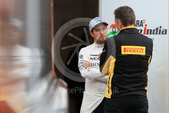 World © Octane Photographic Ltd. Formula 1 - Winter Test 2. Sergio Perez - Sahara Force India VJM10. Circuit de Barcelona-Catalunya. Wednesday 8th March 2017. Digital Ref:1785CB1D6338