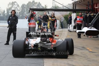 World © Octane Photographic Ltd. Formula 1 - Winter Test 2. Fernando Alonso - McLaren Honda MCL32. Circuit de Barcelona-Catalunya. Wednesday 8th March 2017. Digital Ref: 1785LB1D3803