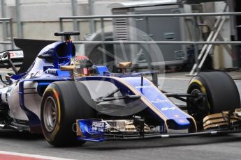 World © Octane Photographic Ltd. Formula 1 - Winter Test 2. Pascal Wehrlein – Sauber F1 Team C36. Circuit de Barcelona-Catalunya. Wednesday 8th March 2017. Digital Ref: 1785LB1D3820