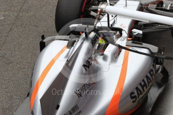 World © Octane Photographic Ltd. Formula 1 - Winter Test 2. Sergio Perez - Sahara Force India VJM10. Circuit de Barcelona-Catalunya. Wednesday 8th March 2017. Digital Ref: 1785LB1D3911