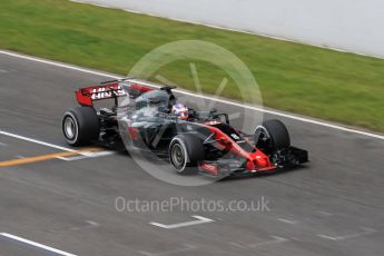 World © Octane Photographic Ltd. Formula 1 - Winter Test 2. Romain Grosjean - Haas F1 Team VF-17. Circuit de Barcelona-Catalunya. Wednesday 8th March 2017. Digital Ref: 1785LB1D3949