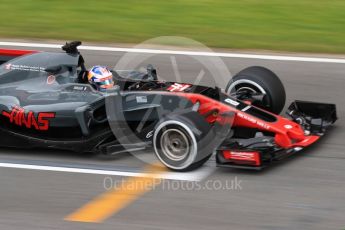 World © Octane Photographic Ltd. Formula 1 - Winter Test 2. Romain Grosjean - Haas F1 Team VF-17. Circuit de Barcelona-Catalunya. Wednesday 8th March 2017. Digital Ref: 1785LB1D3953