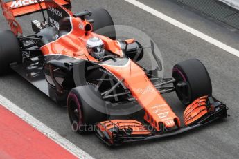 World © Octane Photographic Ltd. Formula 1 - Winter Test 2. Fernando Alonso - McLaren Honda MCL32. Circuit de Barcelona-Catalunya. Wednesday 8th March 2017. Digital Ref: 1785LB1D3970