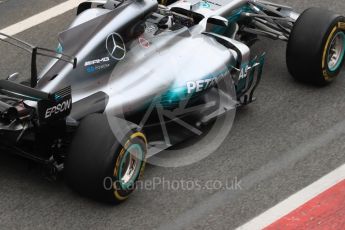 World © Octane Photographic Ltd. Formula 1 - Winter Test 2. Valtteri Bottas - Mercedes AMG Petronas F1 W08 EQ Energy+. Circuit de Barcelona-Catalunya. Wednesday 8th March 2017. Digital Ref: 1785LB1D4005