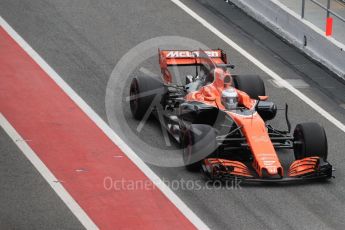 World © Octane Photographic Ltd. Formula 1 - Winter Test 2. Fernando Alonso - McLaren Honda MCL32. Circuit de Barcelona-Catalunya. Wednesday 8th March 2017. Digital Ref: 1785LB1D4238