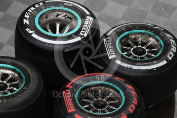 World © Octane Photographic Ltd. Formula 1 - Winter Test 2. Mercedes AMG Petronas F1 W08 EQ Energy+ tyres. Circuit de Barcelona-Catalunya. Wednesday 8th March 2017. Digital Ref: 1785LB1D4280