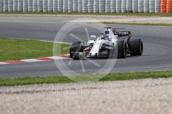 World © Octane Photographic Ltd. Formula 1 - Winter Test 2. Lance Stroll - Williams Martini Racing FW40. Circuit de Barcelona-Catalunya. Wednesday 8th March 2017. Digital Ref: 1785LB1D4361