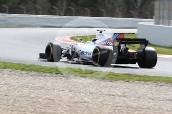 World © Octane Photographic Ltd. Formula 1 - Winter Test 2. Lance Stroll - Williams Martini Racing FW40. Circuit de Barcelona-Catalunya. Wednesday 8th March 2017. Digital Ref: 1785LB1D4482