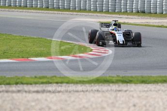 World © Octane Photographic Ltd. Formula 1 - Winter Test 2. Sergio Perez - Sahara Force India VJM10. Circuit de Barcelona-Catalunya. Wednesday 8th March 2017. Digital Ref: 1785LB1D4555