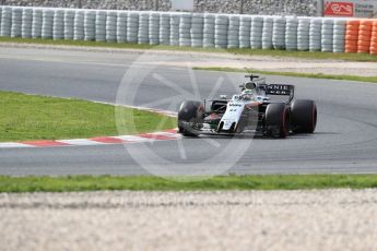 World © Octane Photographic Ltd. Formula 1 - Winter Test 2. Sergio Perez - Sahara Force India VJM10. Circuit de Barcelona-Catalunya. Wednesday 8th March 2017. Digital Ref: 1785LB1D4560