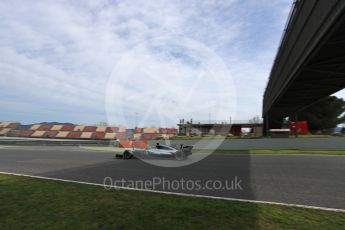 World © Octane Photographic Ltd. Formula 1 - Winter Test 2. Lewis Hamilton - Mercedes AMG Petronas F1 W08 EQ Energy+. Circuit de Barcelona-Catalunya. Wednesday 8th March 2017. Digital Ref: 1785LB1D4638