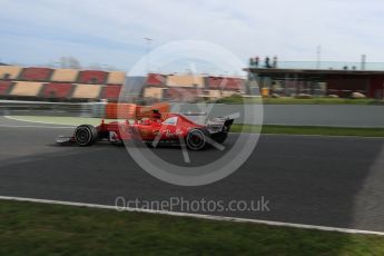 World © Octane Photographic Ltd. Formula 1 - Winter Test 2. Kimi Raikkonen - Scuderia Ferrari SF70H. Circuit de Barcelona-Catalunya. Wednesday 8th March 2017. Digital Ref: 1785LB1D4658