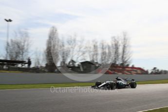 World © Octane Photographic Ltd. Formula 1 - Winter Test 2. Lewis Hamilton - Mercedes AMG Petronas F1 W08 EQ Energy+. Circuit de Barcelona-Catalunya. Wednesday 8th March 2017. Digital Ref: 1785LB1D4678