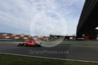World © Octane Photographic Ltd. Formula 1 - Winter Test 2. Kimi Raikkonen - Scuderia Ferrari SF70H. Circuit de Barcelona-Catalunya. Wednesday 8th March 2017. Digital Ref: 1785LB1D4701