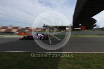 World © Octane Photographic Ltd. Formula 1 - Winter Test 2. Carlos Sainz - Scuderia Toro Rosso STR12. Circuit de Barcelona-Catalunya. Wednesday 8th March 2017. Digital Ref: 1785LB1D4708