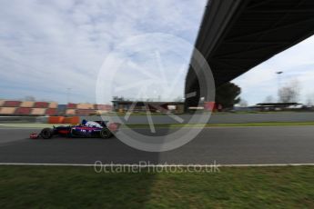 World © Octane Photographic Ltd. Formula 1 - Winter Test 2. Carlos Sainz - Scuderia Toro Rosso STR12. Circuit de Barcelona-Catalunya. Wednesday 8th March 2017. Digital Ref: 1785LB1D4745