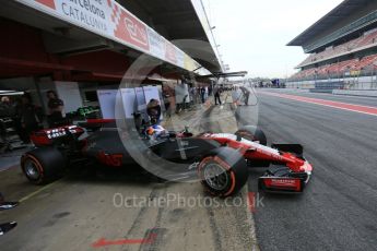 World © Octane Photographic Ltd. Formula 1 - Winter Test 2. Romain Grosjean - Haas F1 Team VF-17. Circuit de Barcelona-Catalunya. Wednesday 8th March 2017. Digital Ref: 1785LB5D9570