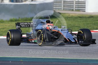 World © Octane Photographic Ltd. Formula 1 - Winter Test 2. Esteban Ocon - Sahara Force India VJM10. Circuit de Barcelona-Catalunya. Thursday 9th March 2017. Digital Ref:1786CB1D2484