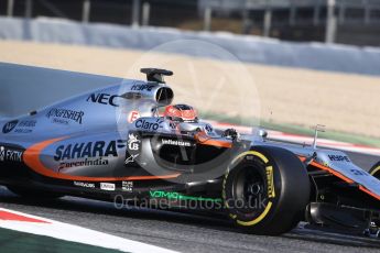 World © Octane Photographic Ltd. Formula 1 - Winter Test 2. Esteban Ocon - Sahara Force India VJM10. Circuit de Barcelona-Catalunya. Thursday 9th March 2017. Digital Ref:1786CB1D2488