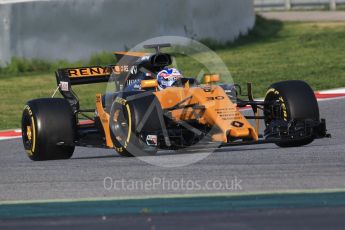 World © Octane Photographic Ltd. Formula 1 - Winter Test 2. Jolyon Palmer - Renault Sport F1 Team R.S.17. Circuit de Barcelona-Catalunya. Thursday 9th March 2017. Digital Ref:1786CB1D2499