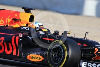 World © Octane Photographic Ltd. Formula 1 - Winter Test 2. Daniel Ricciardo - Red Bull Racing RB13. Circuit de Barcelona-Catalunya. Thursday 9th March 2017. Digital Ref:1786CB1D2570