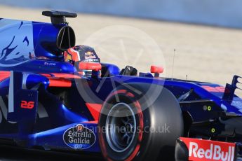 World © Octane Photographic Ltd. Formula 1 - Winter Test 2. Daniil Kvyat - Scuderia Toro Rosso STR12. Circuit de Barcelona-Catalunya. Thursday 9th March 2017. Digital Ref:1786CB1D2621