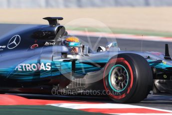 World © Octane Photographic Ltd. Formula 1 - Winter Test 2. Lewis Hamilton - Mercedes AMG Petronas F1 W08 EQ Energy+. Circuit de Barcelona-Catalunya. Thursday 9th March 2017. Digital Ref:1786CB1D2708