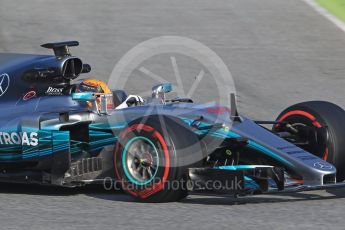 World © Octane Photographic Ltd. Formula 1 - Winter Test 2. Lewis Hamilton - Mercedes AMG Petronas F1 W08 EQ Energy+. Circuit de Barcelona-Catalunya. Thursday 9th March 2017. Digital Ref:1786CB1D2748