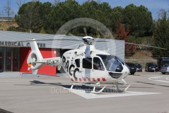 World © Octane Photographic Ltd. Formula 1 - Winter Test 2. Circuit RACC EC135 Medical Helicopter. Circuit de Barcelona-Catalunya. Thursday 9th March 2017. Digital Ref: 1786CB1D2864