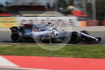 World © Octane Photographic Ltd. Formula 1 - Winter Test 2. Lance Stroll - Williams Martini Racing FW40. Circuit de Barcelona-Catalunya. Thursday 9th March 2017. Digital Ref: 1786CB1D2887