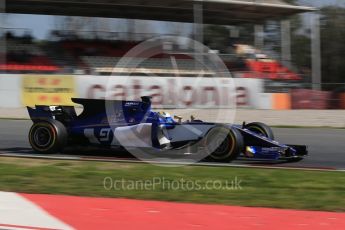 World © Octane Photographic Ltd. Formula 1 - Winter Test 2. Marcus Ericsson – Sauber F1 Team C36. Circuit de Barcelona-Catalunya. Thursday 9th March 2017. Digital Ref: 1786CB1D2894