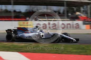 World © Octane Photographic Ltd. Formula 1 - Winter Test 2. Lance Stroll - Williams Martini Racing FW40. Circuit de Barcelona-Catalunya. Thursday 9th March 2017. Digital Ref: 1786CB1D2909